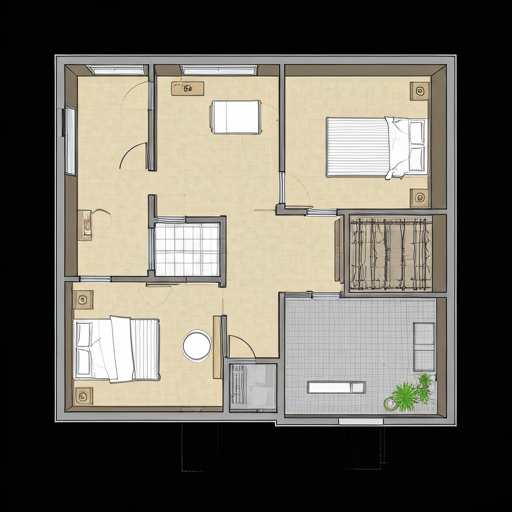 Plan apartament 3 Camere - Tip A